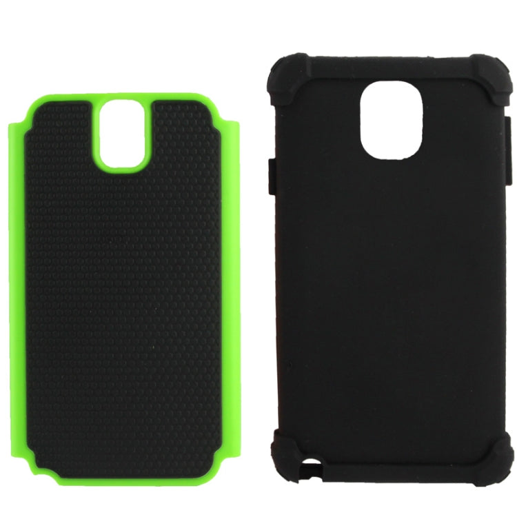 Honeycomb Texture Plastic + Silicone Combination Case for Galaxy Note III / N9000