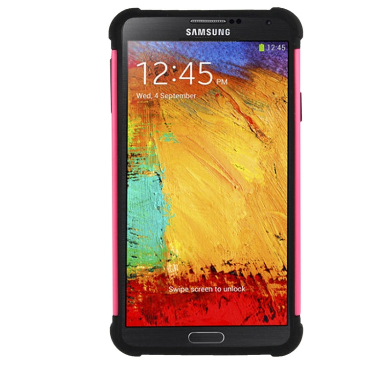 Honeycomb Texture Plastic + Silicone Combination Case for Galaxy Note III / N9000
