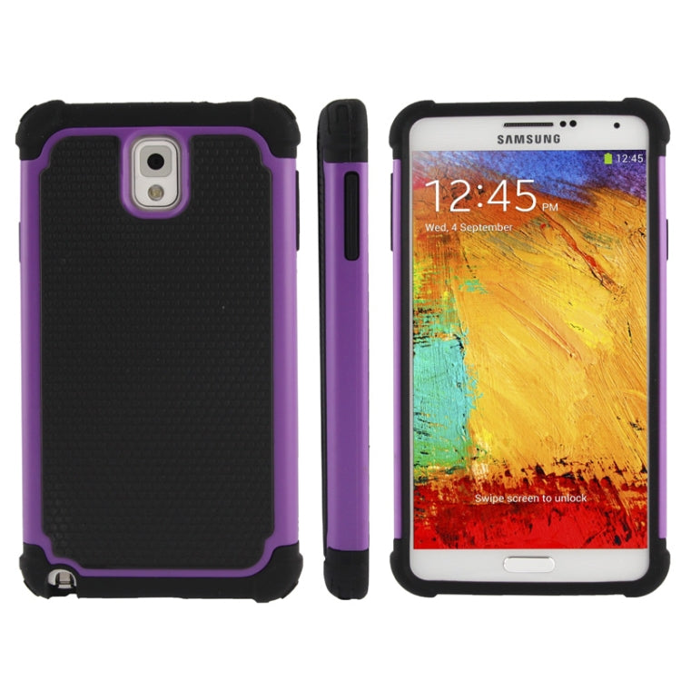 Honeycomb Texture Plastic + Silicone Combination Case for Galaxy Note III / N9000