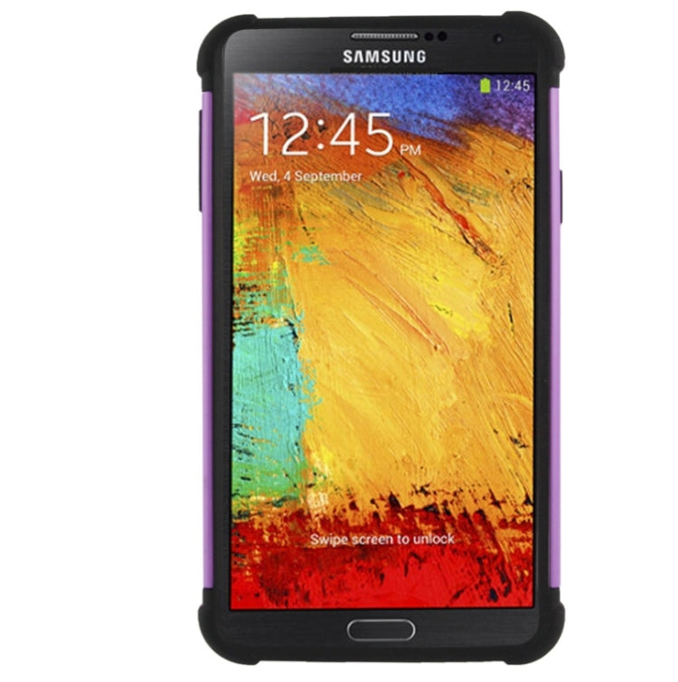 Honeycomb Texture Plastic + Silicone Combination Case for Galaxy Note III / N9000