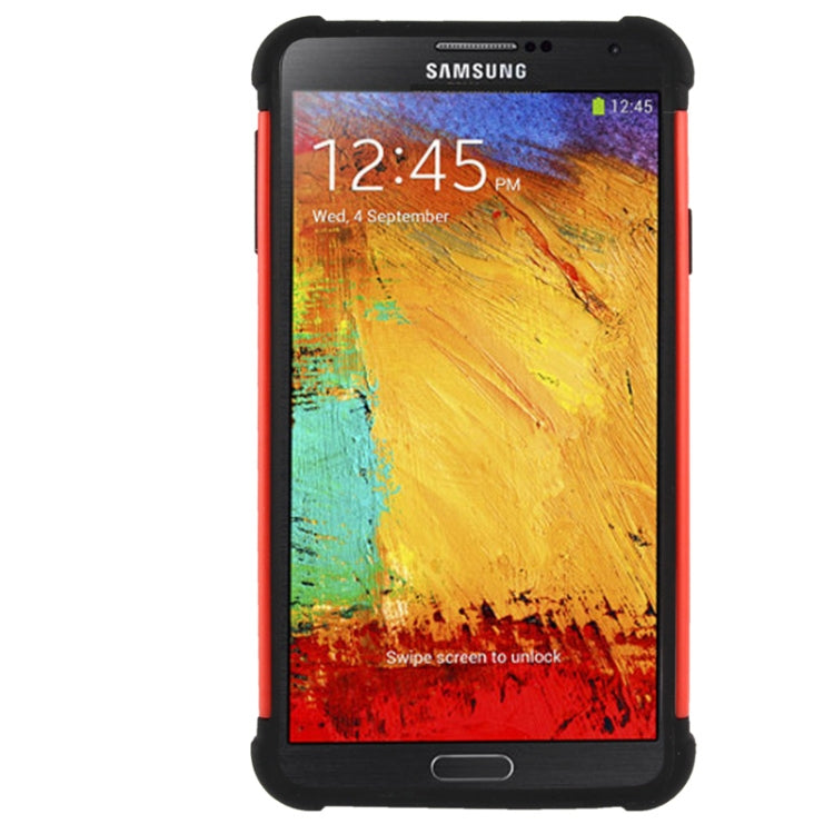 Honeycomb Texture Plastic + Silicone Combination Case for Galaxy Note III / N9000