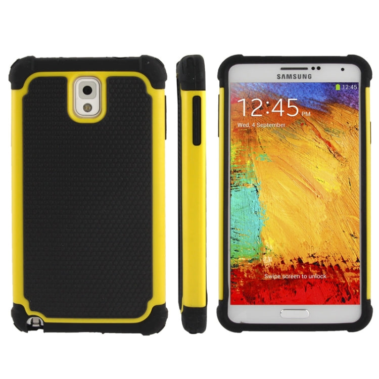 Honeycomb Texture Plastic + Silicone Combination Case for Galaxy Note III / N9000