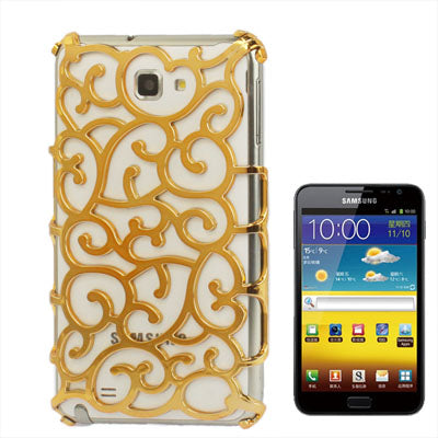 Chinese Hollow Vines Style Plating Protective Shell for Galaxy Note / i9220 / N7000, Note LTE / N7005