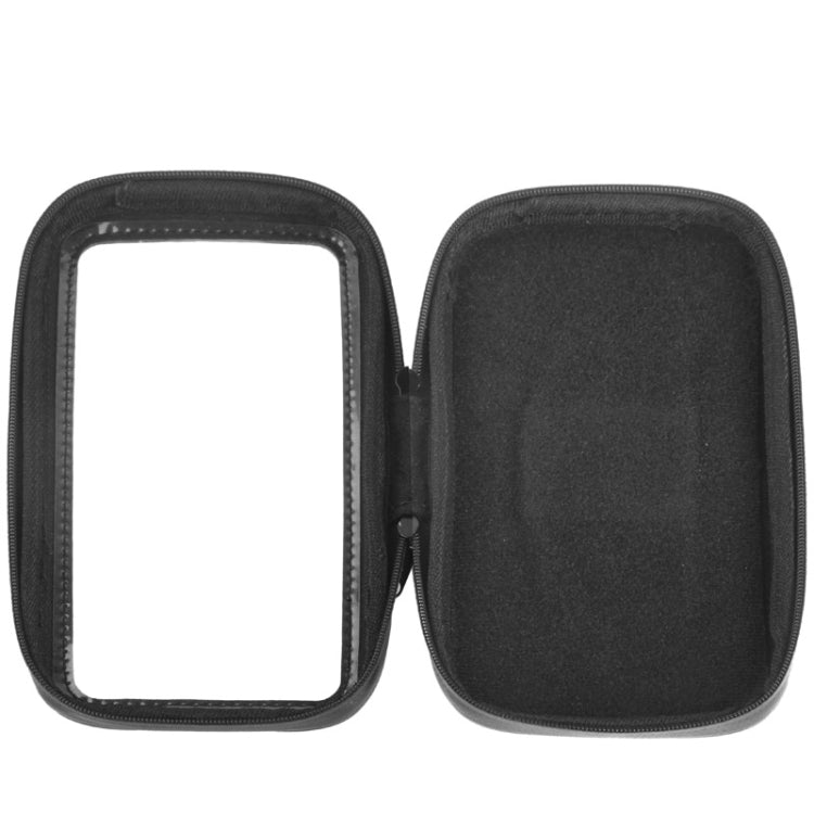 Bicycle Handlebar Mount Holder Waterproof / Sand-proof / Snow-proof / Dirt-proof Zipper Touch Bag, Suitable for Galaxy Note III / N9000 & Mega 6.3 / i9200(Black)