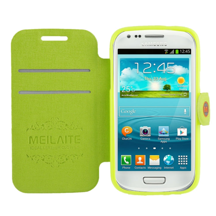 Oracle Texture Magnetic Buckle Leather Case with Credit Card Slots & Holder for Galaxy Core / i8262