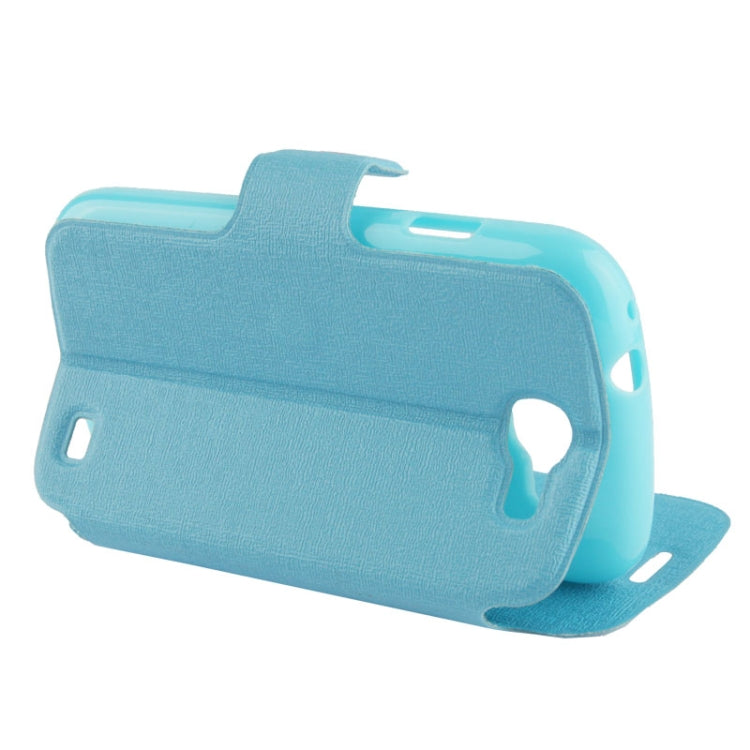Oracle Texture Magnetic Buckle Leather Case with Credit Card Slots & Holder for Galaxy Express / i8730