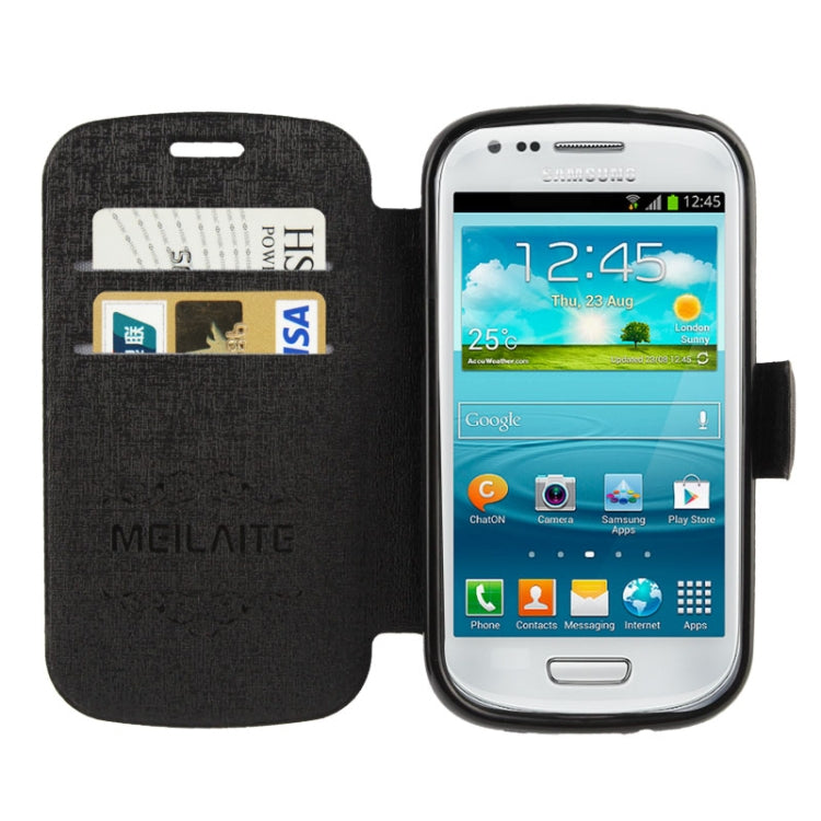 Oracle Texture Magnetic Buckle Leather Case with Credit Card Slots & Holder for Galaxy Express / i8730