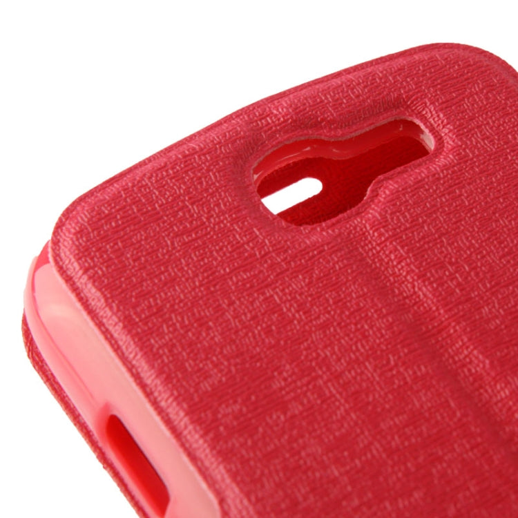 Oracle Texture Magnetic Buckle Leather Case with Credit Card Slots & Holder for Galaxy Express / i8730