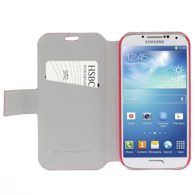 Crazy Horse Texture Leather Case with Credit Card Slot & Holder for Galaxy S IV / i9500