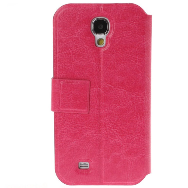 Crazy Horse Texture Leather Case with Credit Card Slot & Holder for Galaxy S IV / i9500