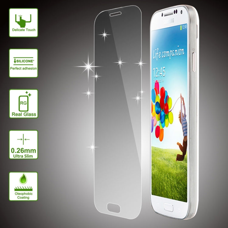 For Galaxy S IV / i9500 0.26mm 9H 2.5D Tempered Glass Film
