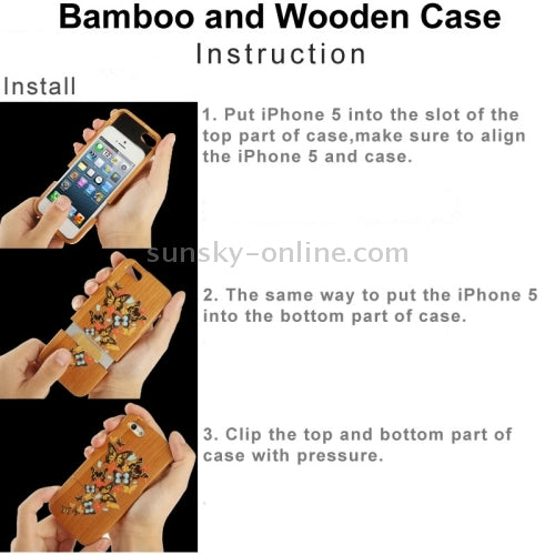 Woodcarving Tree Pattern Detachable Pinevood Material Case for Galaxy Note III / N9000
