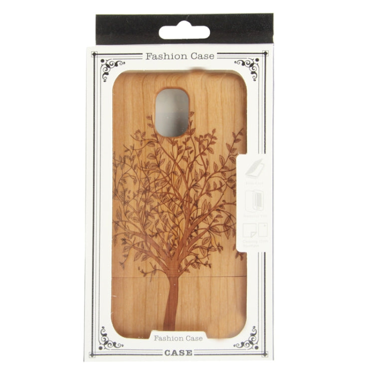 Woodcarving Tree Pattern Detachable Pinevood Material Case for Galaxy Note III / N9000