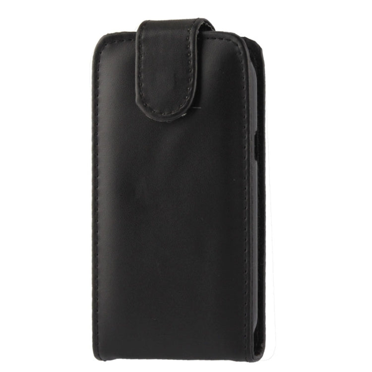 Vertical Flip Leather Case for Galaxy Star Pro / S7262 (Black)