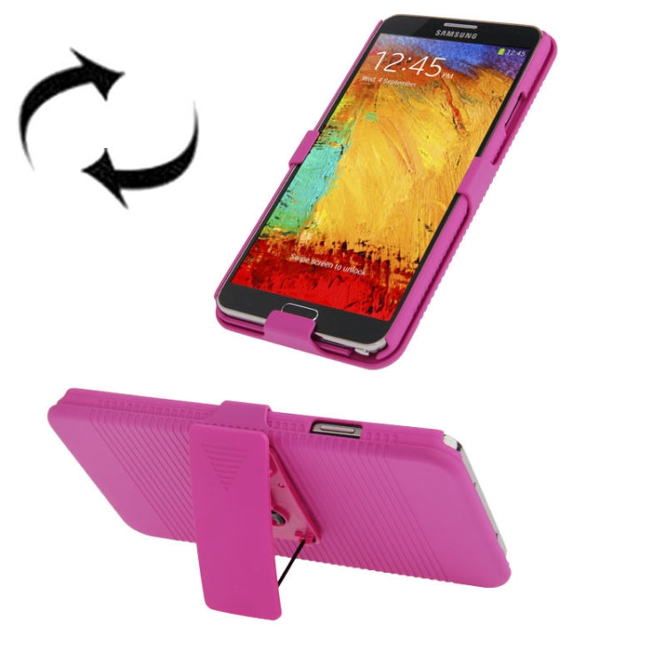 Plastic Case with 180 Degree Rotation Belt Clip Stand for Galaxy Note III / N9000