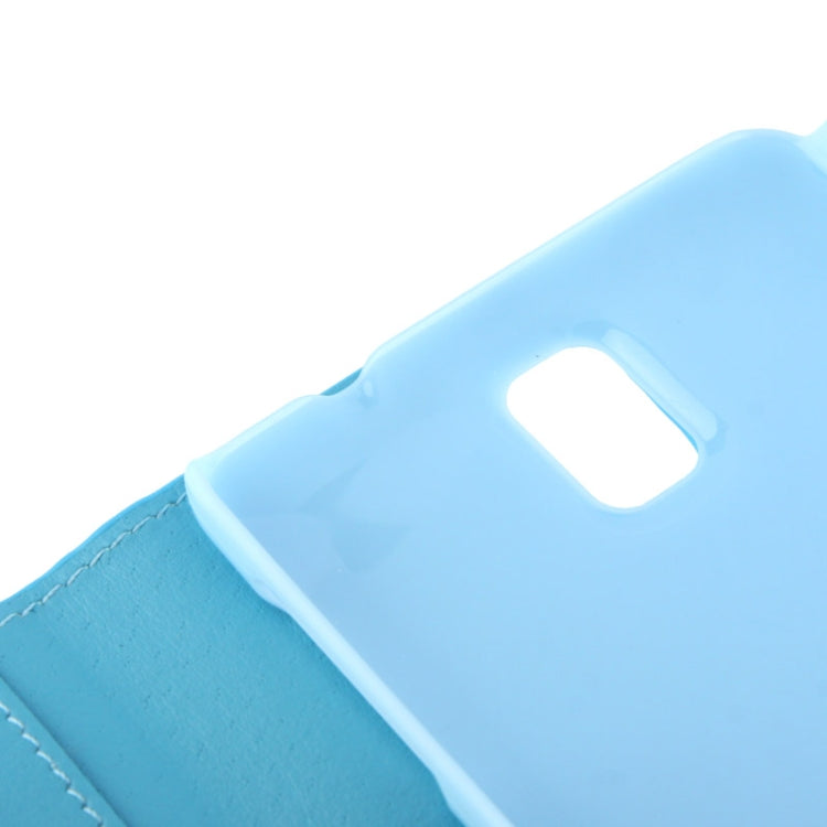 Rubbery Diamond Encrusted Horizontal Flip Leather Case with Credit Card Slots for Galaxy Note III / N9000