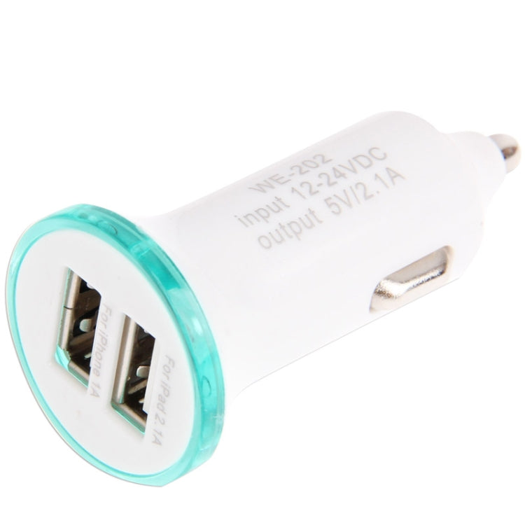 2.1A Dual USB Car Charger Adapter for iPhone 5 & 5C & 5S, iPad Air / iPad mini Retina, Galaxy Note III / N9000 / N7100 / i9500 / i9200 / HTC / LG / Sony / Nokia and other USB Device