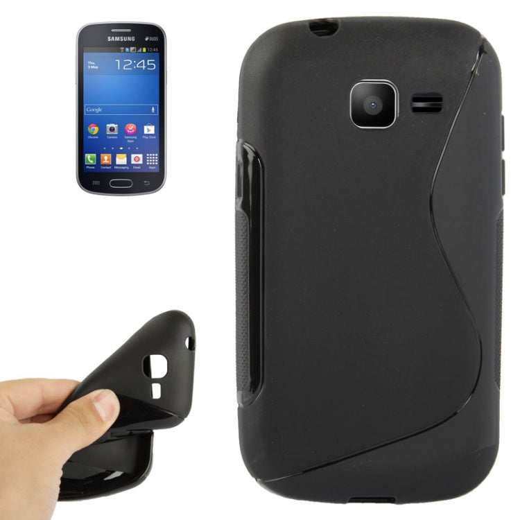 S Line Anti-skid Frosted TPU Protective Case for Galaxy Trend / S7392