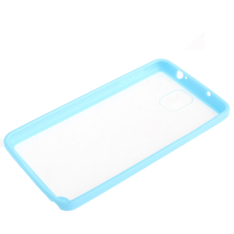Transparent Plastic + TPU Frame Case for Galaxy Note III / N9000