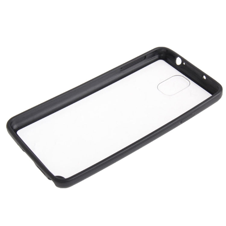 Transparent Plastic + TPU Frame Case for Galaxy Note III / N9000