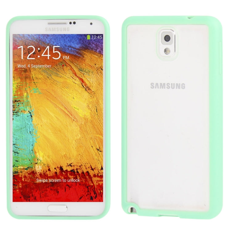 Transparent Plastic + TPU Frame Case for Galaxy Note III / N9000