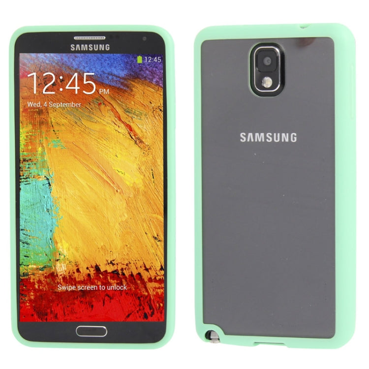 Transparent Plastic + TPU Frame Case for Galaxy Note III / N9000