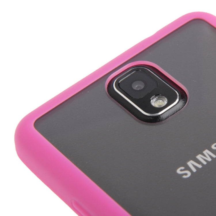 Transparent Plastic + TPU Frame Case for Galaxy Note III / N9000