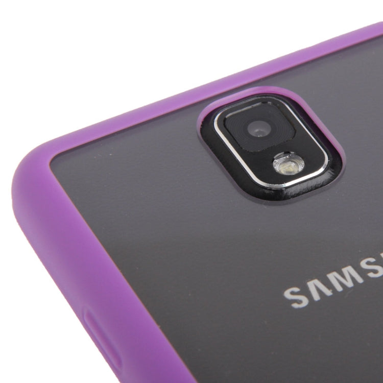 Transparent Plastic + TPU Frame Case for Galaxy Note III / N9000