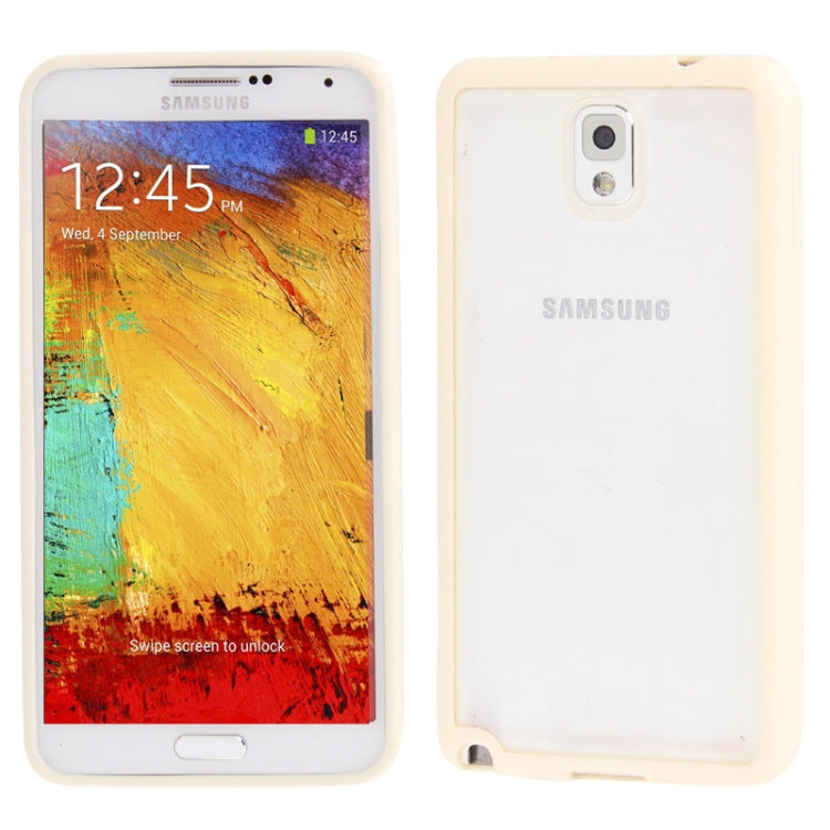 Transparent Plastic + TPU Frame Case for Galaxy Note III / N9000