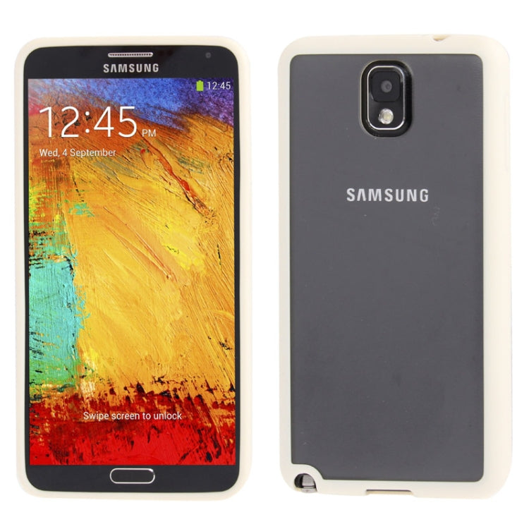 Transparent Plastic + TPU Frame Case for Galaxy Note III / N9000