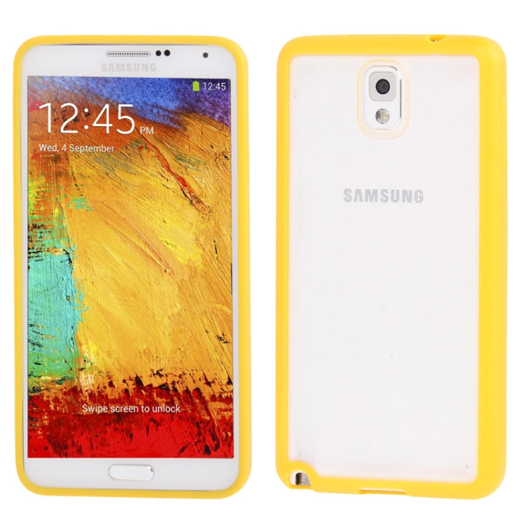 Transparent Plastic + TPU Frame Case for Galaxy Note III / N9000