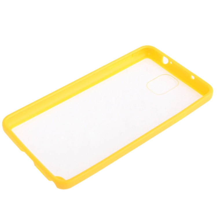 Transparent Plastic + TPU Frame Case for Galaxy Note III / N9000