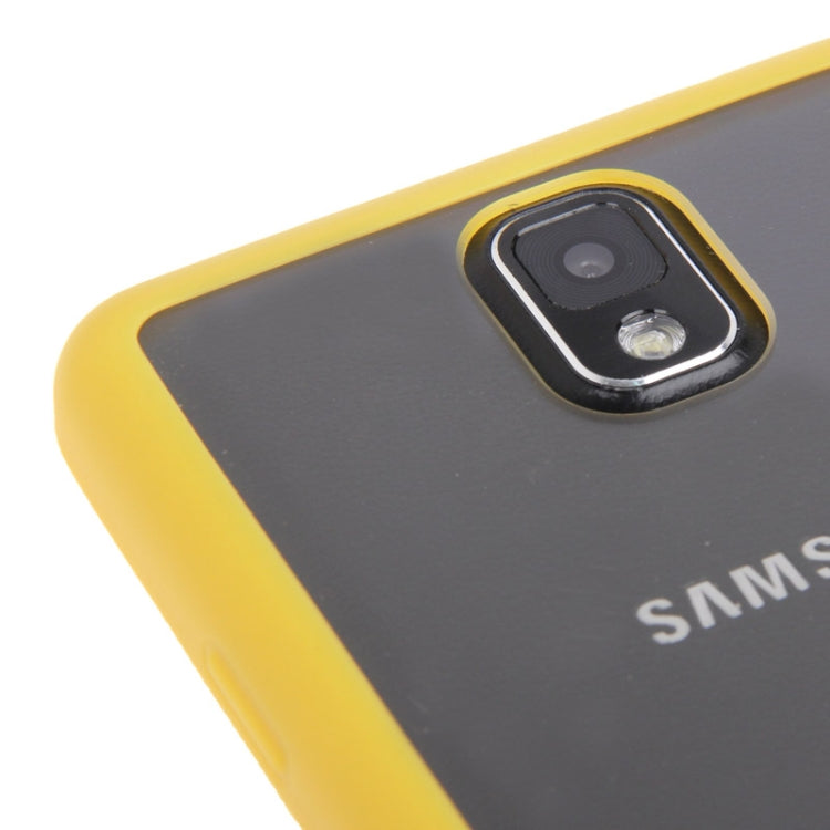 Transparent Plastic + TPU Frame Case for Galaxy Note III / N9000
