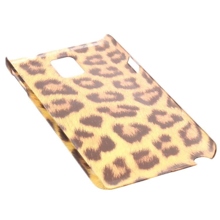 Brown Leopard Pattern Translucent Frosted Surface Plastic Case for Galaxy Note III / N9000