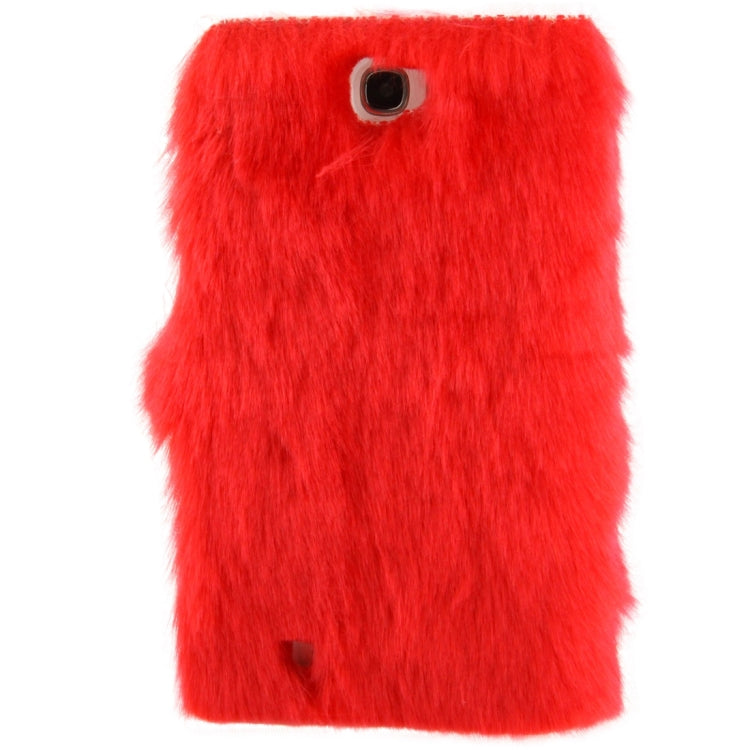 Diamond Encrusted Winter Warm Fur Leather Case with Credit Card Slot & Holder for Galaxy Note II / N7100