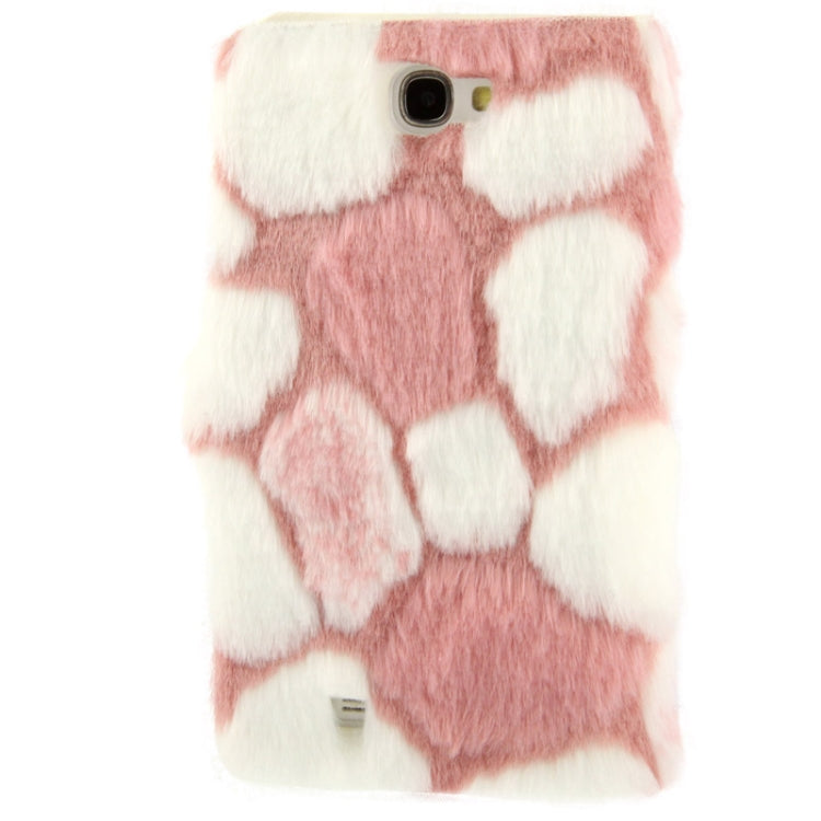 Spots Texture Diamond Encrusted Winter Warm Fur Leather Case with Credit Card Slot & Holder for Galaxy Note II / N7100