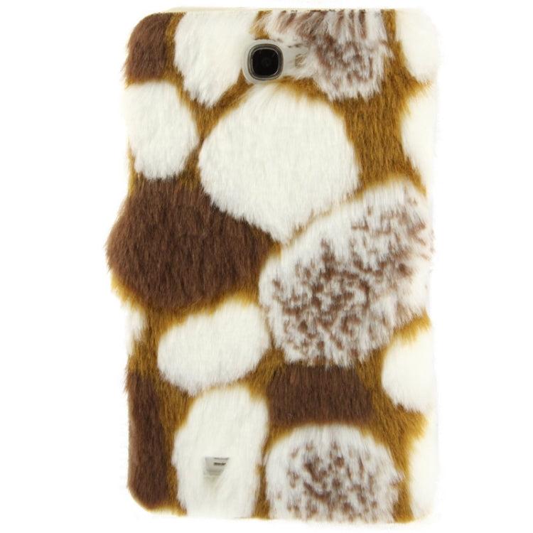 Spots Texture Diamond Encrusted Winter Warm Fur Leather Case with Credit Card Slot & Holder for Galaxy Note II / N7100
