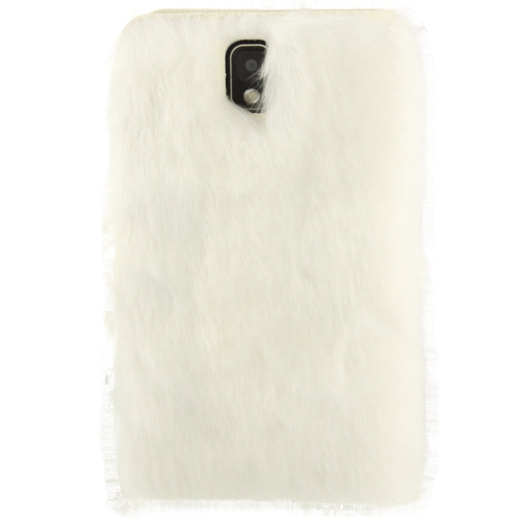 Diamond Encrusted Winter Warm Fur Leather Case with Credit Card Slot & Holder for Galaxy Note III / N9000