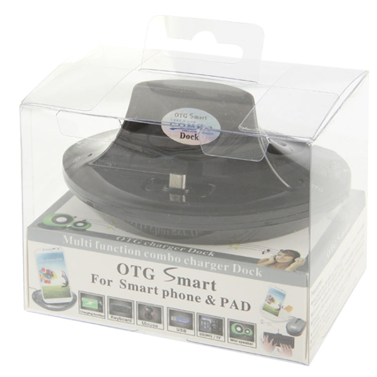 OTG Smart Multi-function Combo Charger Dock + USB 2.0 Card Reader for Galaxy SIV / SIV mini / SIII / Note / Other Mobile Phones, Support SD / MS / M2 / TF / MMC Card / USB Devices