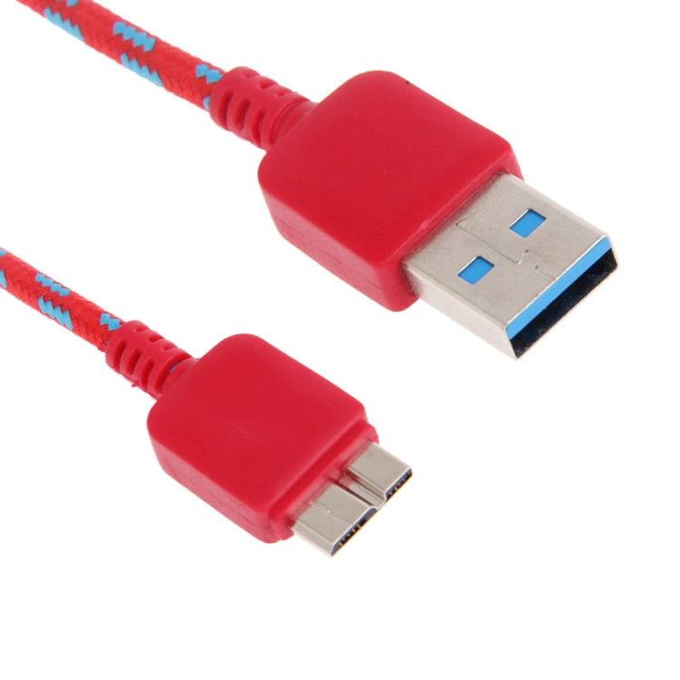 Nylon Netting Style Micro USB 3.0 to USB 3.0 Data Transfer / Charge Sync Cable for Galaxy Note III / N9000 / N9002 / N9006, Length: 1m