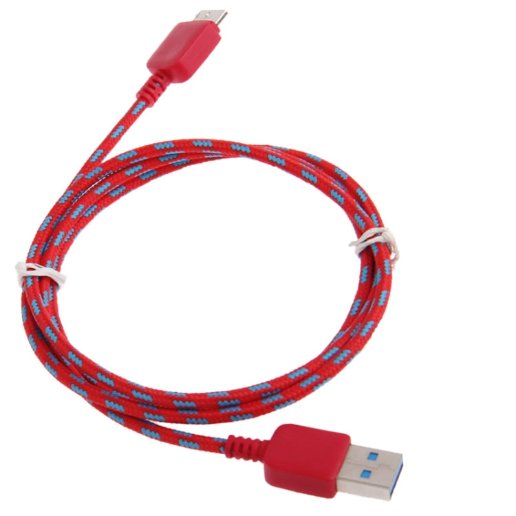 Nylon Netting Style Micro USB 3.0 to USB 3.0 Data Transfer / Charge Sync Cable for Galaxy Note III / N9000 / N9002 / N9006, Length: 1m