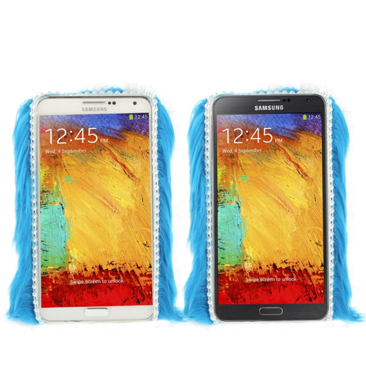 Diamond Encrusted Winter Warm Fur Plastic Case for Galaxy Note III / N9000