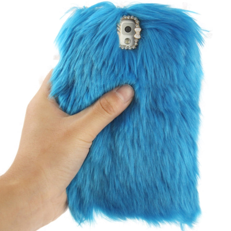 Diamond Encrusted Winter Warm Fur Plastic Case for Galaxy Note III / N9000