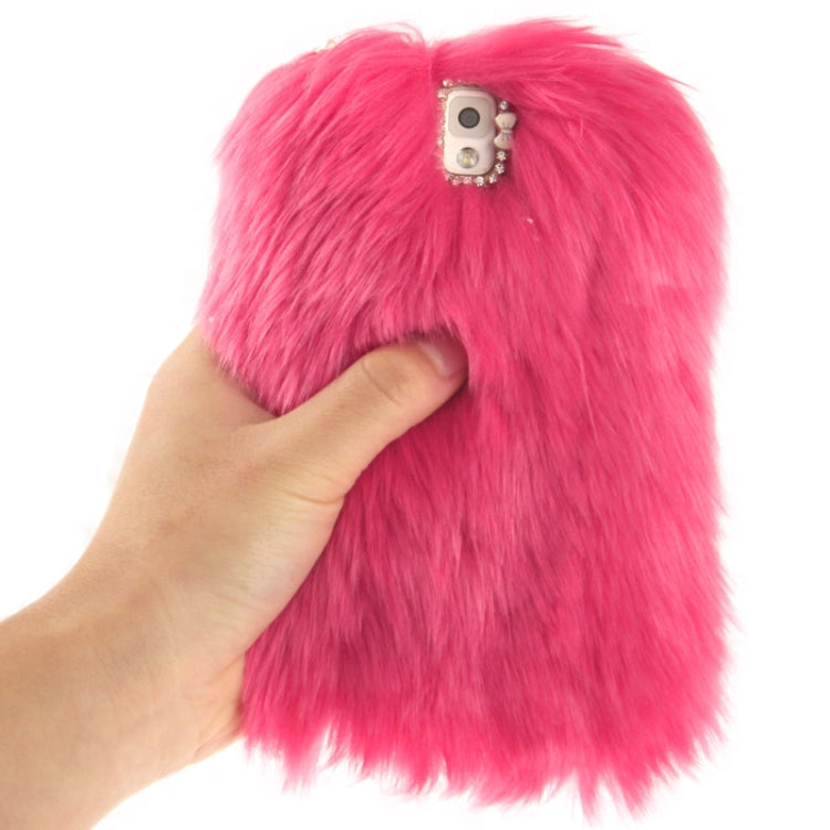 Diamond Encrusted Winter Warm Fur Plastic Case for Galaxy Note III / N9000