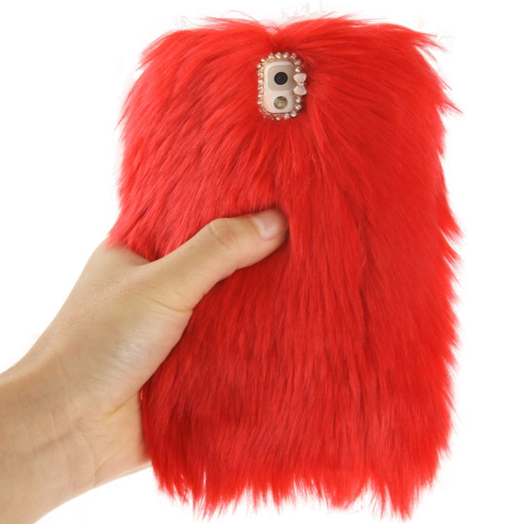 Diamond Encrusted Winter Warm Fur Plastic Case for Galaxy Note III / N9000