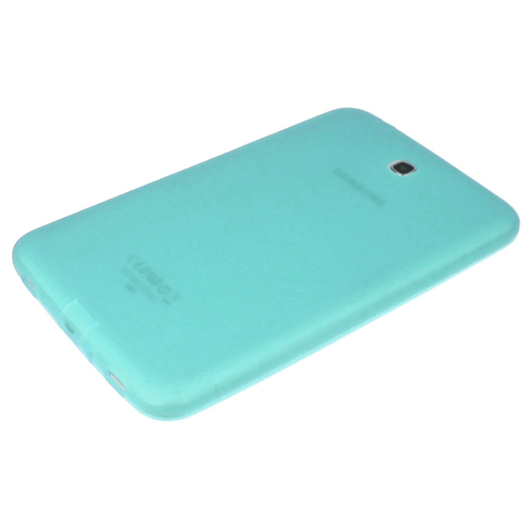 ENKAY Translucent TPU Protective Case with Anti-dust Plugs for Galaxy Tab 3 (7.0) T210 / T211 / P3200 / P3210(Green)