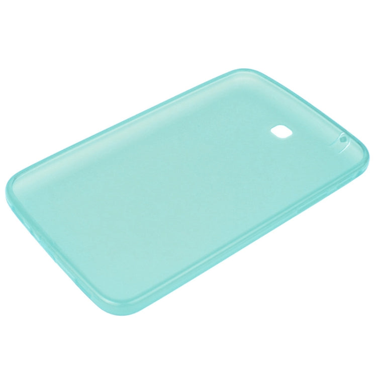 ENKAY Translucent TPU Protective Case with Anti-dust Plugs for Galaxy Tab 3 (7.0) T210 / T211 / P3200 / P3210(Green)