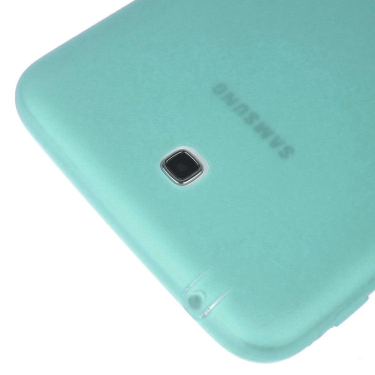 ENKAY Translucent TPU Protective Case with Anti-dust Plugs for Galaxy Tab 3 (7.0) T210 / T211 / P3200 / P3210(Green)