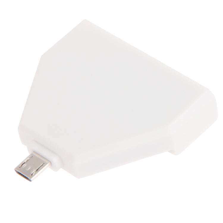 Micro USB Portable Card Reader for Galaxy Tab 3(7.0 / 8.0 / 10.1) P3200 / T3100 / P5200, Galaxy Note 10.1(2014 Edition)/ P600, Galaxy Note III / N9000, Galaxy Note II / N7100, Galaxy S IV / i9500, Support TF / Micro SD / SD(HC) / M2(Black)