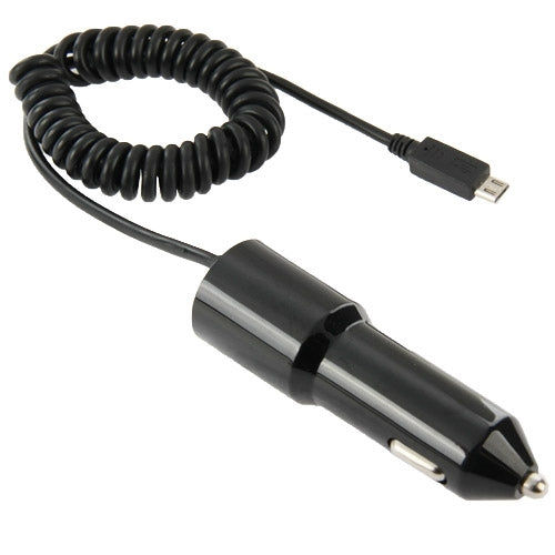 5V 2.0A Jointless Structure Micro USB Car Charger for Galaxy S6 / Note III / N9000 / N7100 / i9500, Cable Length: 90cm, Black(Black)